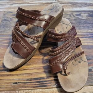 BareTraps Brown Strappy Sandals